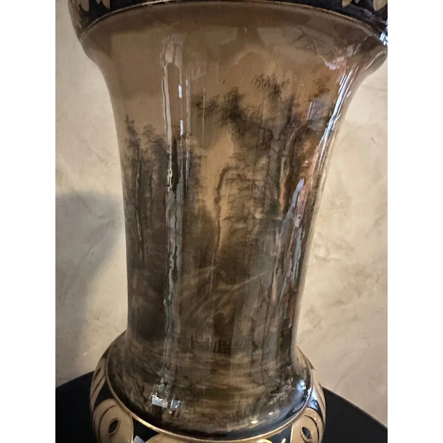 Brown Ceramic Vase from Luneville, 1920s For Sale - Image 8 of 12