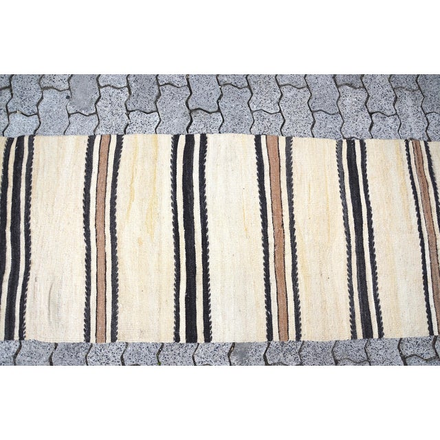 Textile Vintage Handmade Hallway Runner For Sale - Image 7 of 11