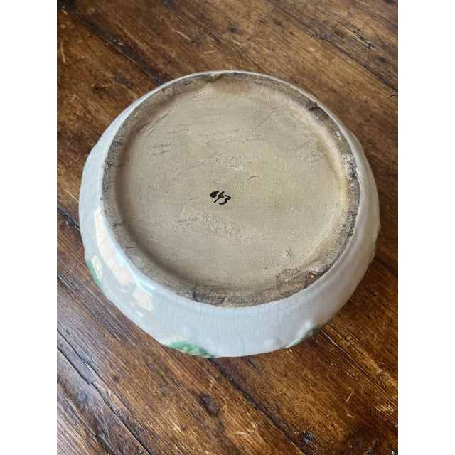 Ceramic Late 20th Century Frog Majolica Style Friendship Bowl Style Planter Pottery For Sale - Image 7 of 8