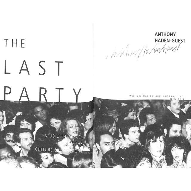White "The Last Party: Studio 54, Disco, and the Culture of the Night" 1997 Haden-Guest, Anthony (Signed) For Sale - Image 8 of 10