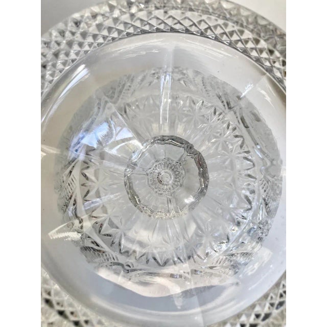 Early 20th C. "He Presenting Her Flowers" Crystal Pedestal Bowl For Sale - Image 16 of 18