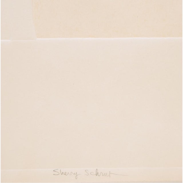 Triad Variable by Sherry Schrut is a print with added color wash. Schrut's work is influenced by the Abstract...