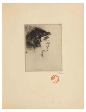 Francis Brooks Chadwick, Portrait, Etching, 1915