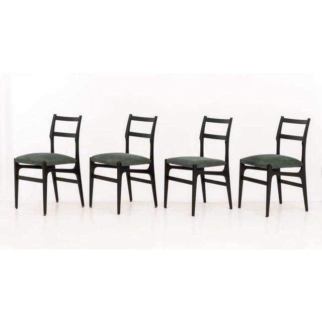 Gio Ponti Set of 8 Gio Ponti for Cassina 646 Leggera Dining Chairs For Sale - Image 4 of 15