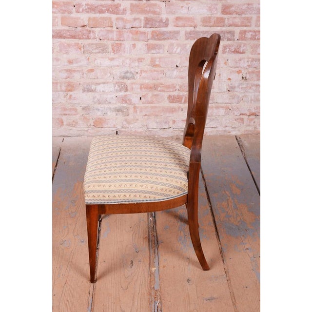 Biedermeier Chairs in Walnut, Austria, 1830s, Set of 4 For Sale - Image 5 of 14