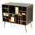 Vintage Black Glass Dresser For Sale - Image 4 of 7
