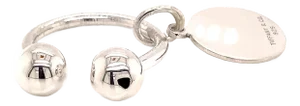 1990s Tiffany & Co Estate Sterling Silver Keychain