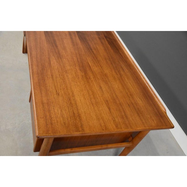 1960s Refinished Modern Walnut Floating Desk by Goran Strand for Lelangs Møbelfabrik For Sale - Image 11 of 12