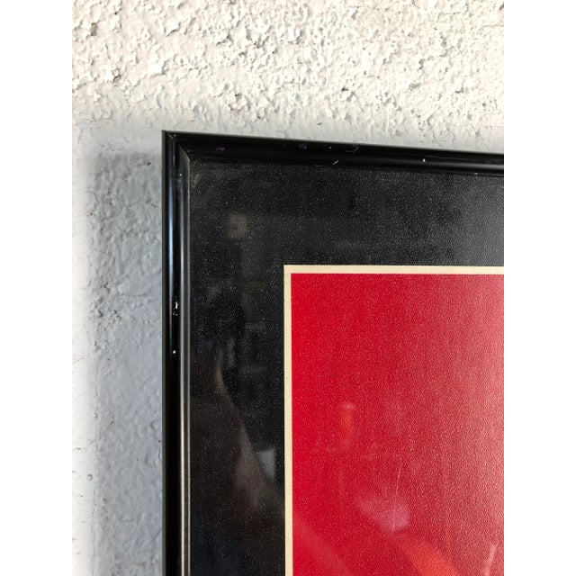 1970s Vintage 1970s Framed German Art Exhibit Poster For Sale - Image 5 of 9