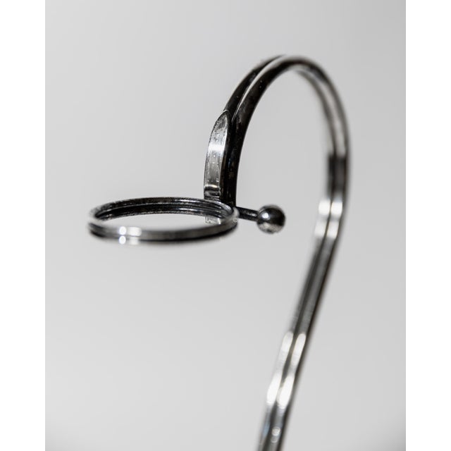 Vintage Italian Silver Plated Wine Bottle Holder by Serra Roma, 1930s For Sale - Image 5 of 14