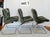 1970s Suede and Chrome Cantilever Dining Chairs in Moss Green Attributed to Roche Bobois-Set of 6 For Sale In Baltimore - Image 6 of 17
