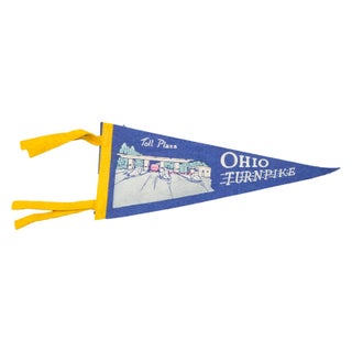 Vintage Ohio Turnpike Felt Flag Banner For Sale