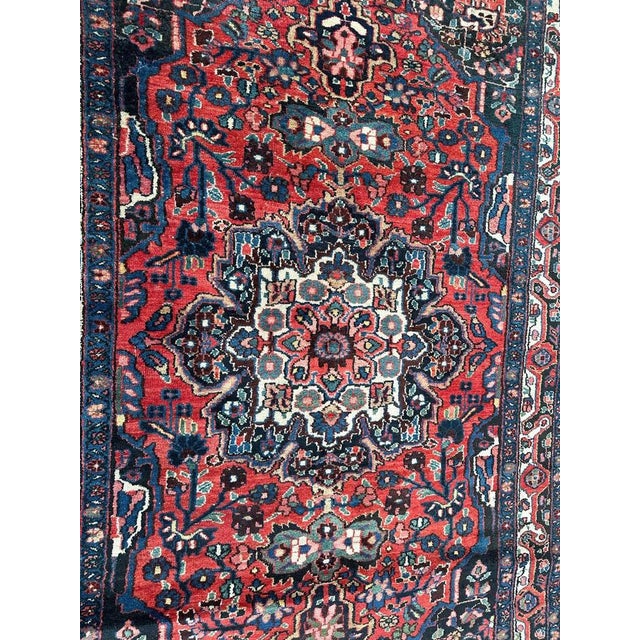 Mid-Century Kurdish Rug, 1940s For Sale - Image 12 of 17