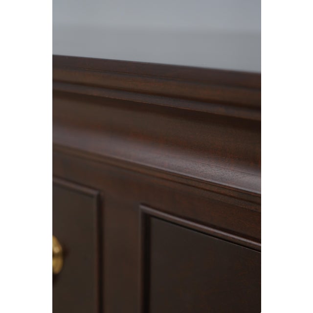 Stickley Cherry Chippendale Large Bedroom Dresser For Sale - Image 11 of 16
