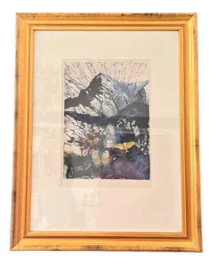 After Salvador Dali, Alpes, 1969, Lithograph, 1960s, Framed