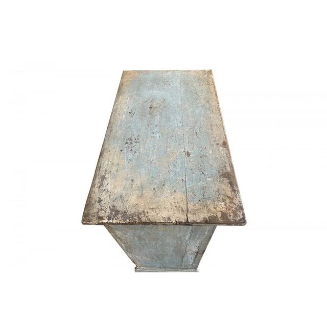 Italian 18th Century Light Blue Painted Cabinet For Sale - Image 11 of 13