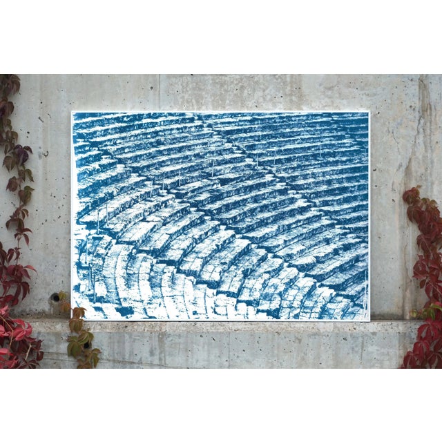 This is an exclusive handprinted limited edition cyanotype. Details: + Title: Ancient Roman Amphitheater + Year: 2019 +...
