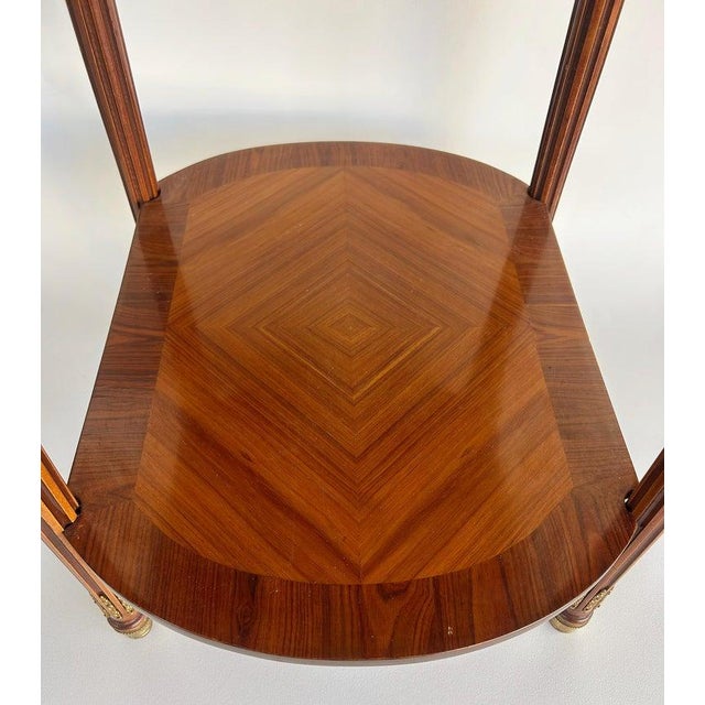 1990s Italian Inlaid Side Tables With Bronze Mounts by Marconi Arte, Pair For Sale - Image 11 of 18