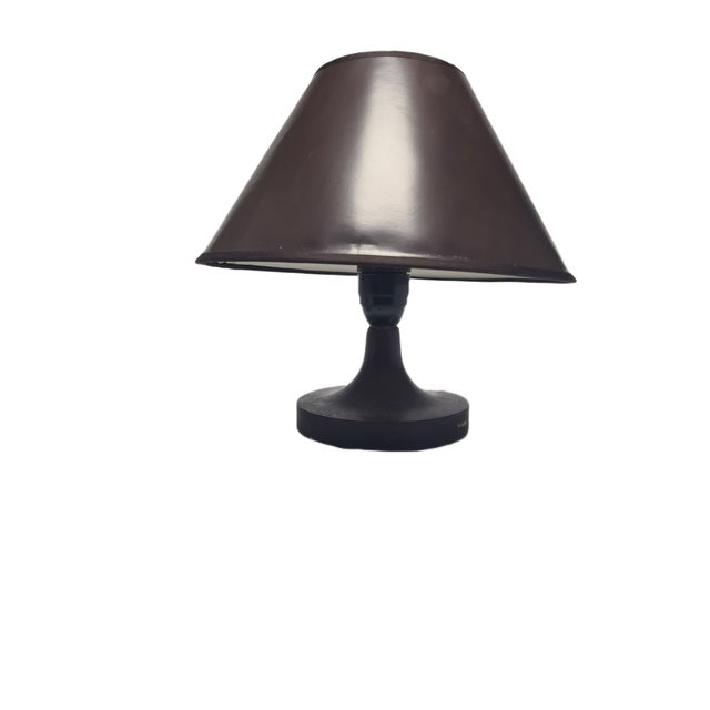 Purple Art Deco Bedside Lamp, Belgium, 1950s For Sale - Image 8 of 10