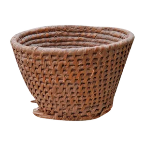 French Wicker Basket, 1940s