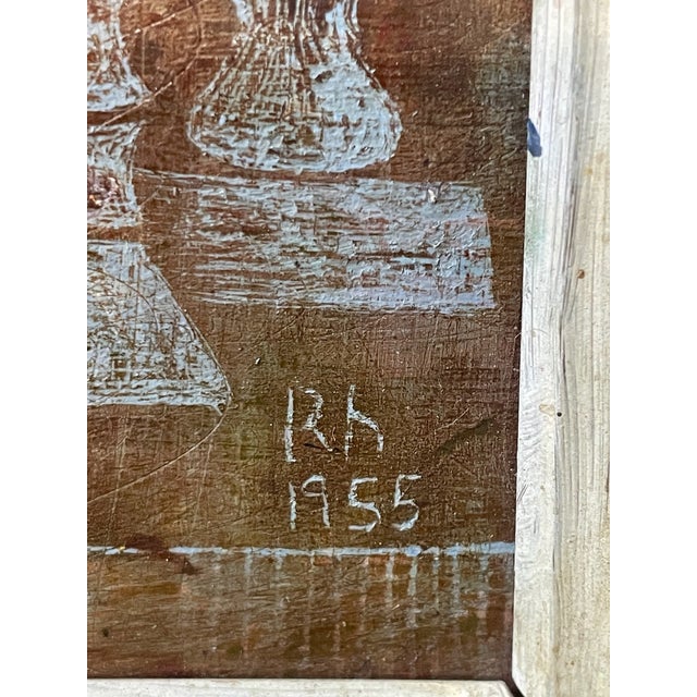 Traditional Mid 20thC. Ghost-Like, Bronze-Tone Painting For Sale - Image 3 of 5