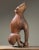 1930s Antique Hand Carved Folk Art Howling Dog Sculpture For Sale - Image 5 of 11