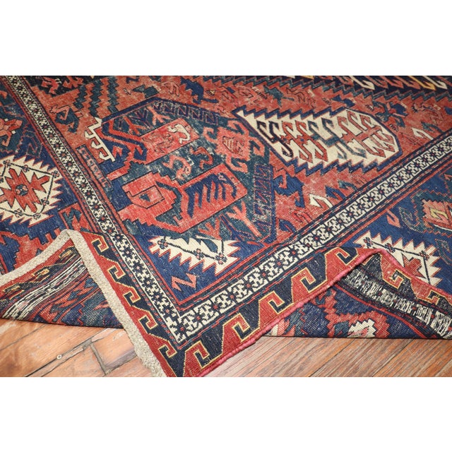 Red 19th Century Rare Zabihi Collection Dragon Soumac Flat-Weave Rug - 9'2" x 12'7" For Sale - Image 8 of 12