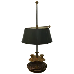 20th Century Louis XVI Style Brass Mounted Mahogany Jansen Bouillotte Lamp