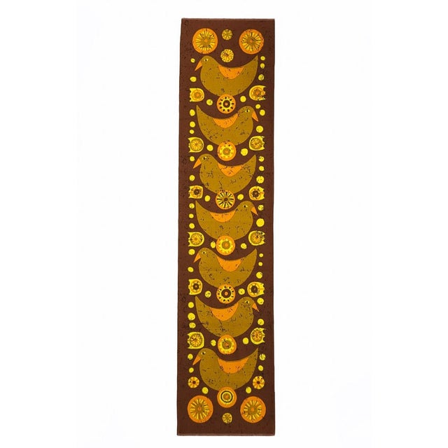 1970s Mid-Century Modern German Pop Art Screen-Printed Wall Hanging by Traute Sänger, 1970s For Sale - Image 5 of 5