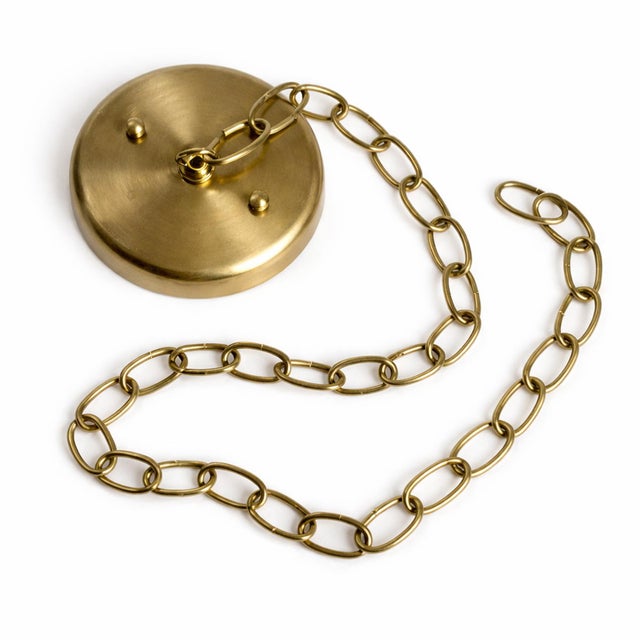 Metal Vintage Dasha Brass Egg Indian Pendant Light For Sale - Image 7 of 8