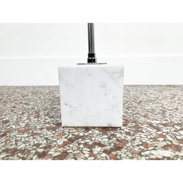 Neal Small Koch and Lowy Marble Base Chrome Table Lamp For Sale - Image 4 of 11