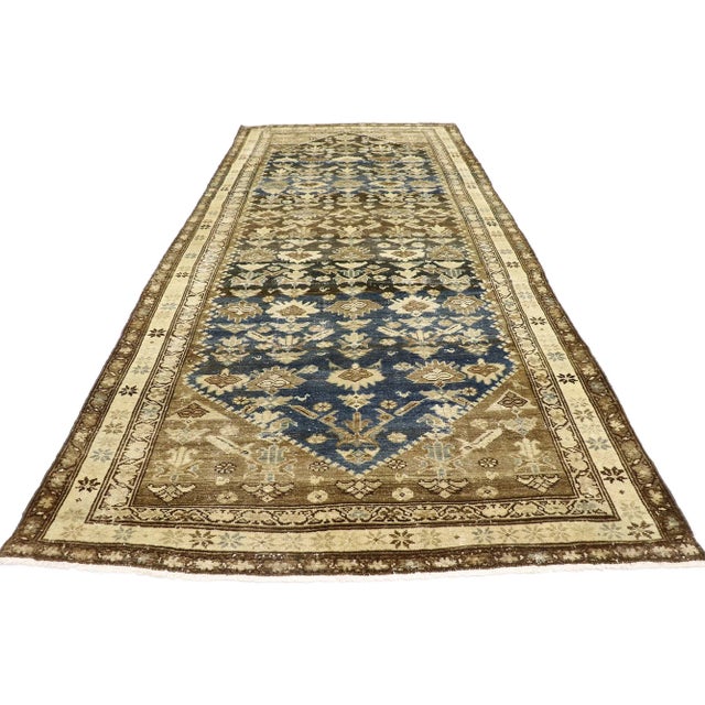 Mid-Century Modern Vintage Persian Malayer Gallery Rug - 05'00 X 11'04 For Sale - Image 3 of 9