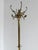 Mid-Century Modern Vintage Brass Hall Stand with Rotating Crown and Lower Hook Ring, 1960s For Sale - Image 3 of 18