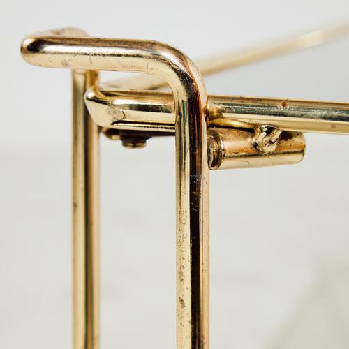 Metal and Glass Coffee Table, 1980s For Sale - Image 4 of 6