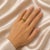 Modern Late 20th Century Hidalgo Enamel Silver Textured Lime Green Insert Band Ring, Size 5.75 For Sale - Image 3 of 3