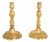 19th Century Louis XVI Gilded Bronze Candlesticks, Set of 2 For Sale