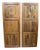 Rustic Modern Floral Carved Wooden Entry Door Panels 80x30 For Sale