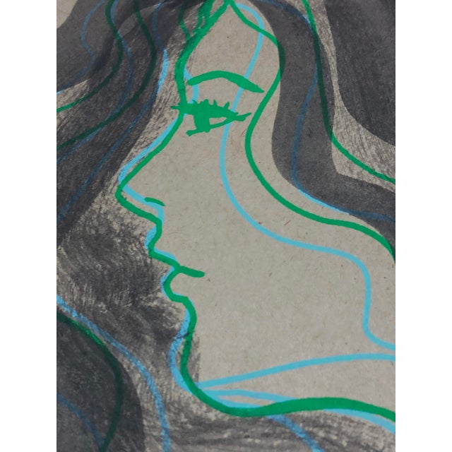 2020s Original Painting on Paper by CL Auker For Sale - Image 5 of 6