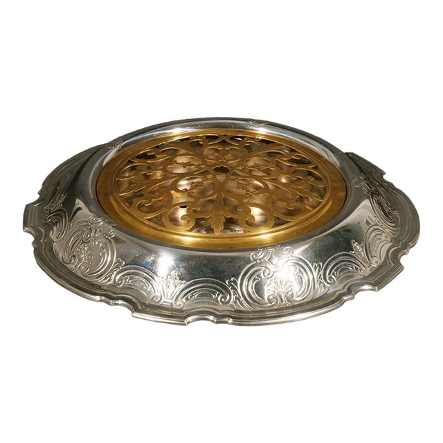 1920s Tiffany & Co. Sterling Art Deco Flower Frog- Signed and Marked For Sale