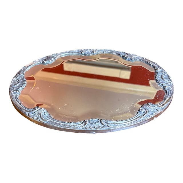 Sterling Silver Mirror Plateau For Sale