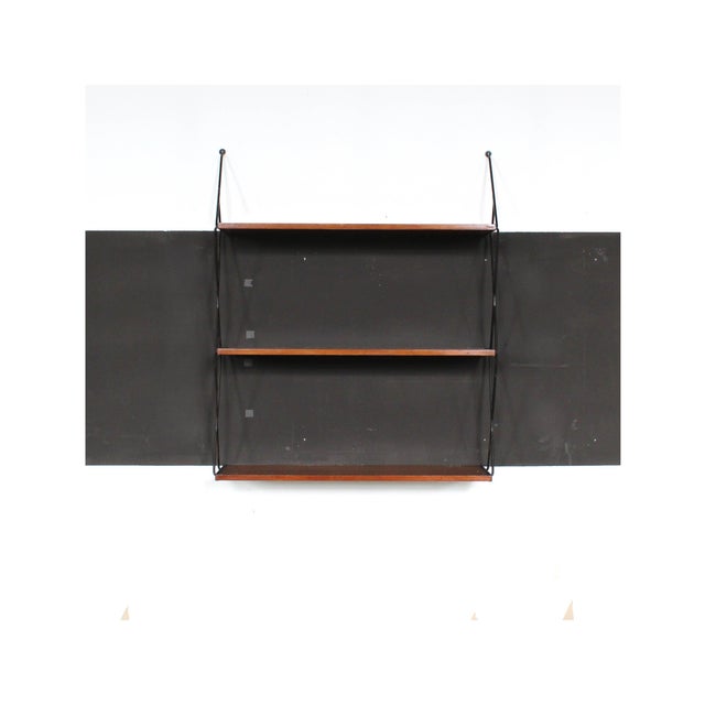 1960s Vintage Italian Hanging Bookcase, 1960s For Sale - Image 5 of 15