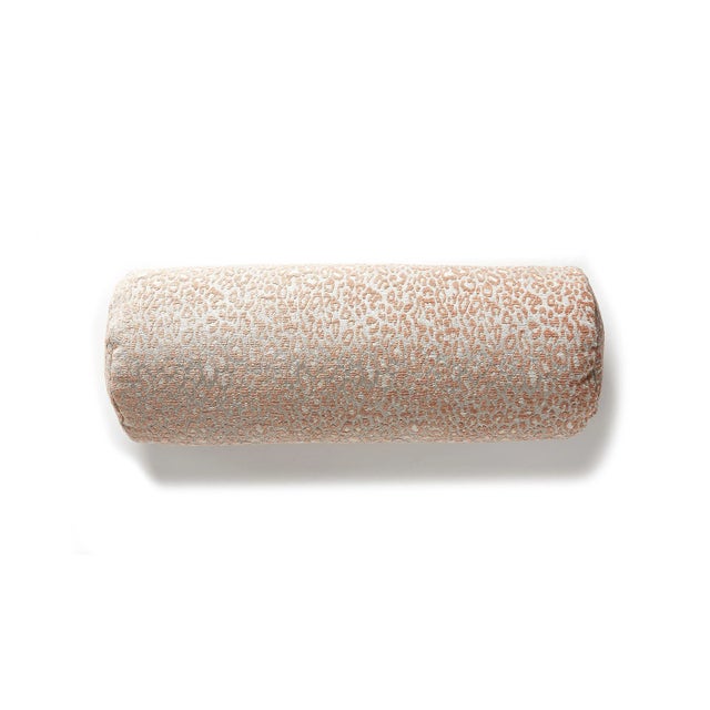 Contemporary The House of Scalamandré Leopard Bolster Pillow, Pink Sand For Sale - Image 3 of 3
