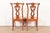 Thomasville Georgian Carved Mahogany Side Chairs or Dining Chairs, Pair For Sale - Image 11 of 14