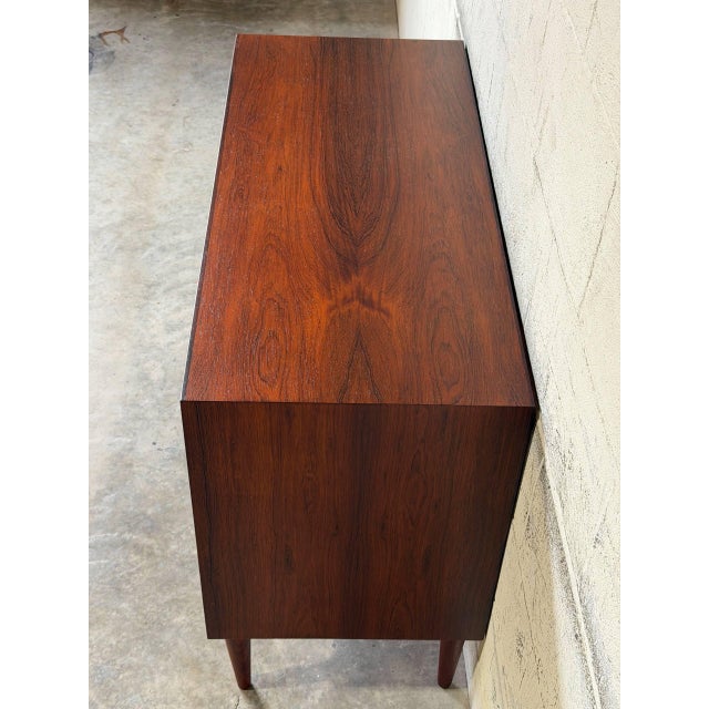 Rosewood Sideboard With Sliding Doors Danish Mid-Century Modern 1960s For Sale - Image 4 of 13