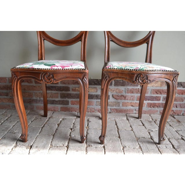 Art Deco Chairs in Mahogany, 1900s, Set of 2 For Sale - Image 6 of 7