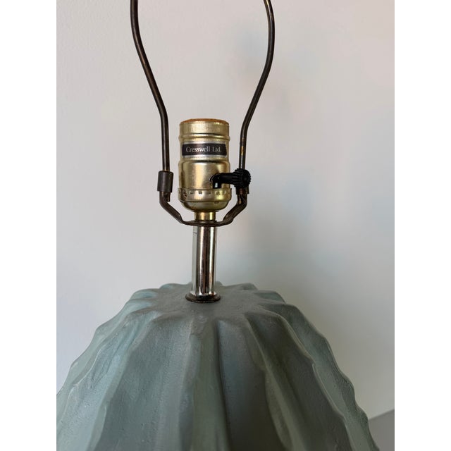 1980s Vintage Alsy Barrel Cactus Plaster Table Lamp For Sale - Image 11 of 12