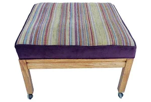 Designer Kilim Ottoman "Saliha by Design"