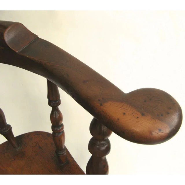 English Yew Wood Windsor Chair For Sale In Denver - Image 6 of 7