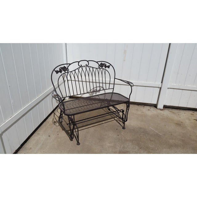 Vintage O.W. Lee Wrought Iron Loveseat Swing Chairish