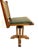 W.D. Allison Co. of Indianapolis. Physicians swivel examination chair with oilcloth seat, original caned backrest and...